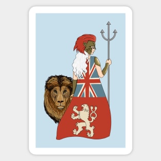 Britannia the Warrior (Large Design) Sticker